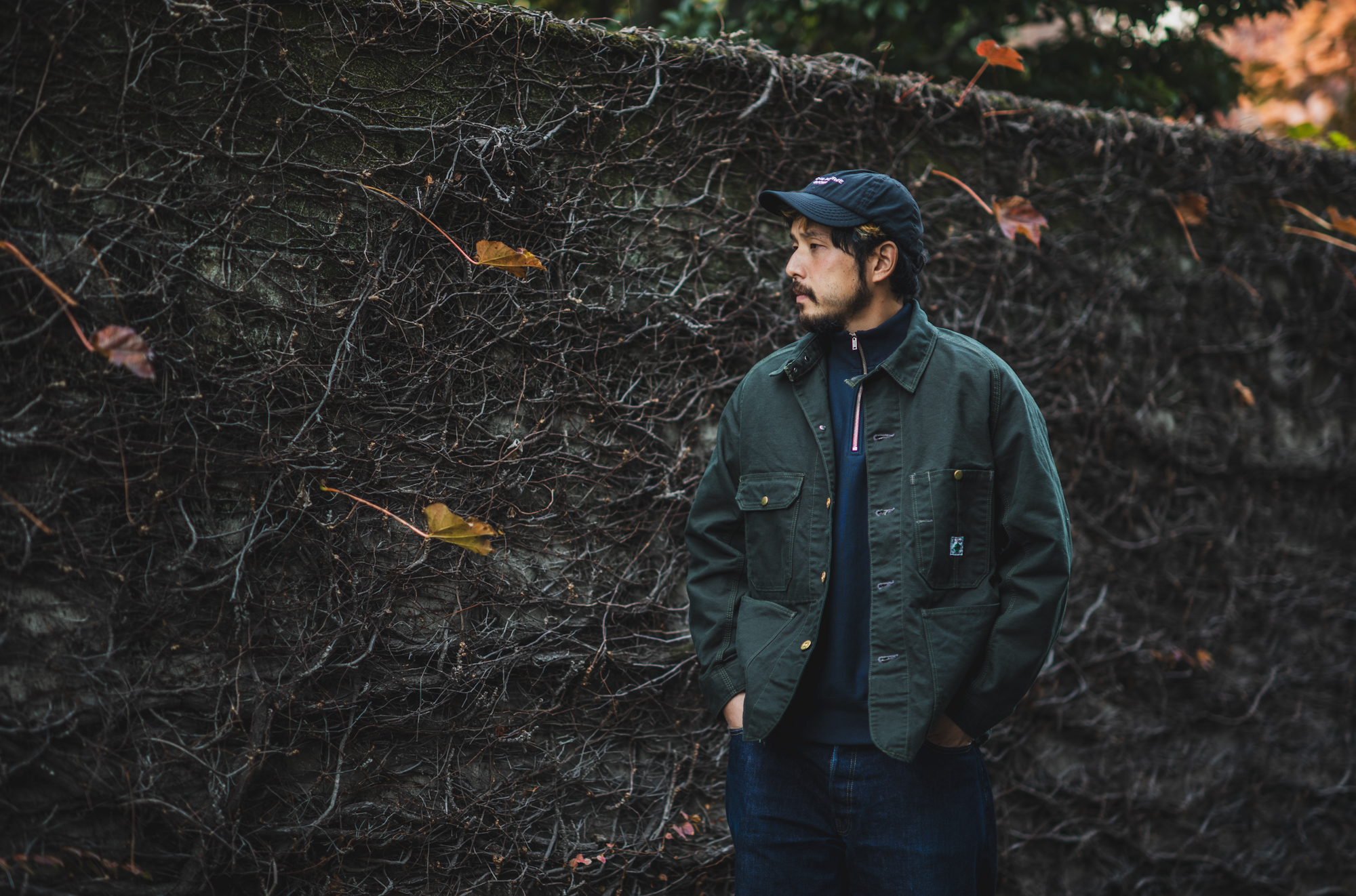 Cat Head Jacket Green Canvas | TCB jeans